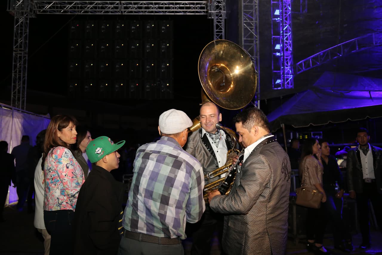 Probando los instrumentos.