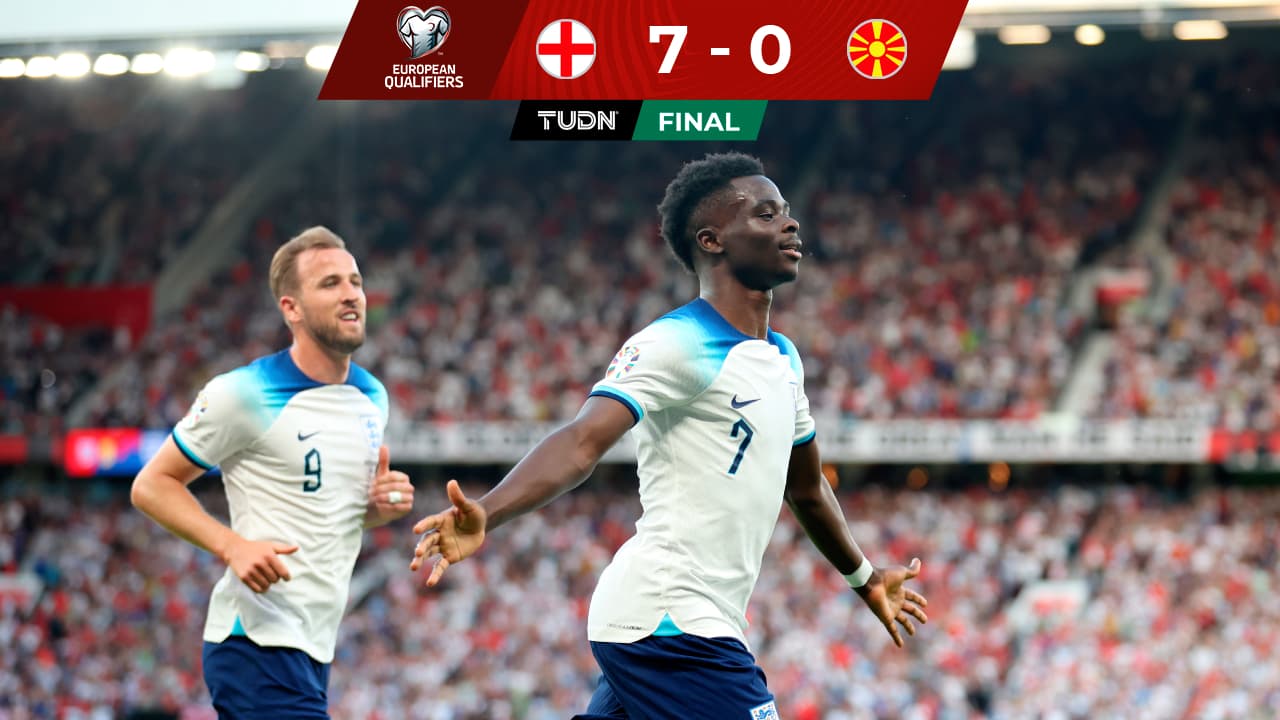Inglaterra golea a Macedonia; Galés cae ante Turquía 