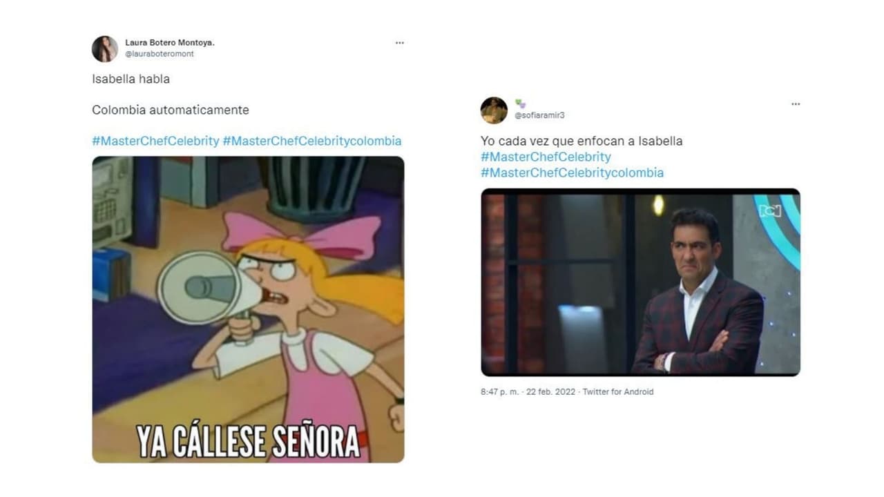 Reacciones a los participantes de 'MasterChef Celebrity Colombia' (2022)