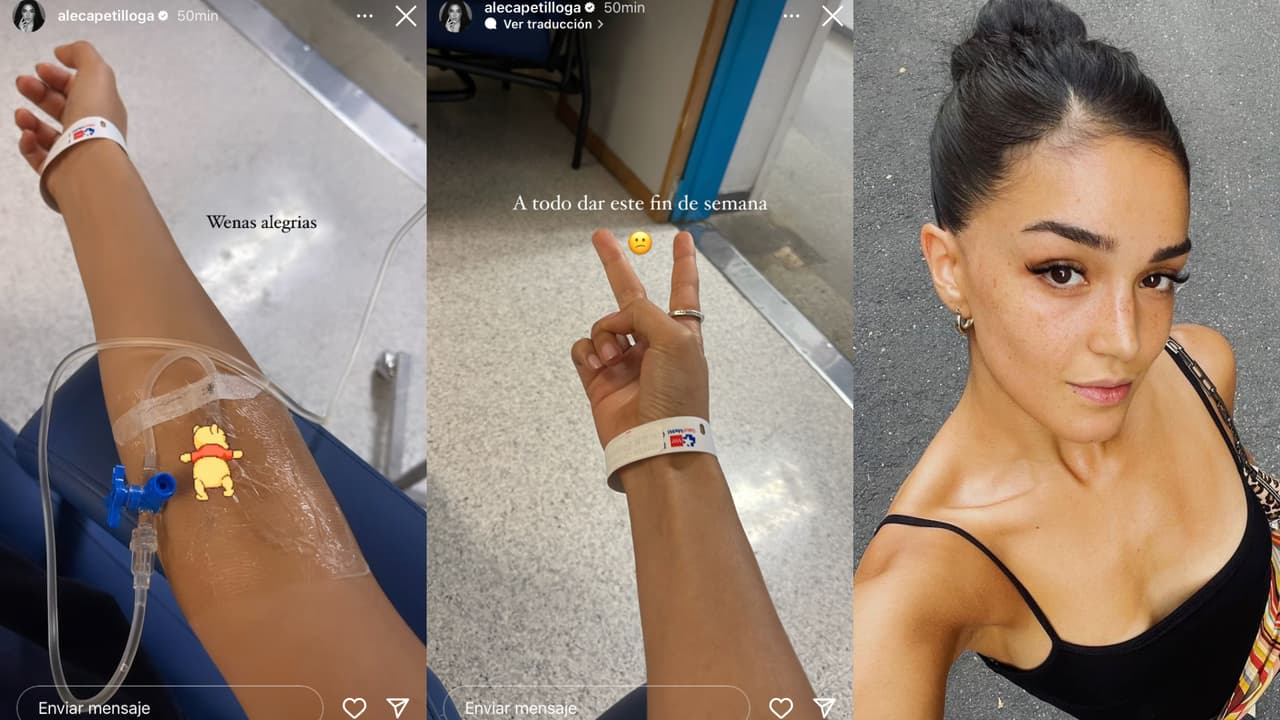 Alejandra Capetillo compartió estas imágenes recibiendo atención médica en un hospital.