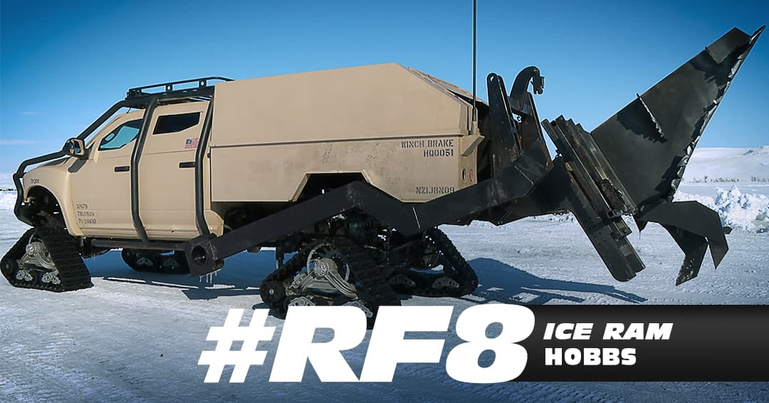 Este particular vehículo basado en un camión RAM exhibe características que se ajustan a uno de los escenarios en los cuales se rueda "Fast 8": los nevados parajes de Islandia. Además, el film pasará por escenarios de Cuba y Nueva York. Si bien la trama fue trasladada a Los Angeles, "algo que la gente no sabe es que la primera cinta surgió por un artículo que trataba sobre las carreras de autos en las calles de New York", contó Vin Diesel.