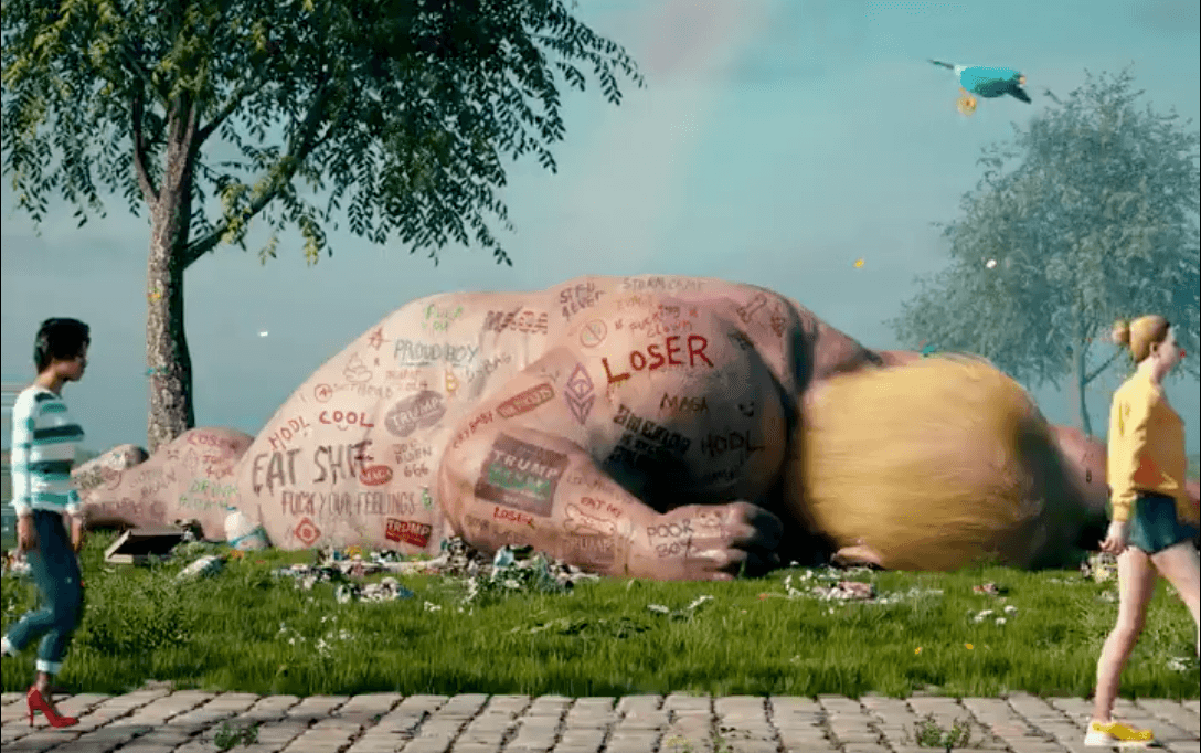 El hispano que vendió una obra de arte de "Trump derrotado" en más de $6 millones