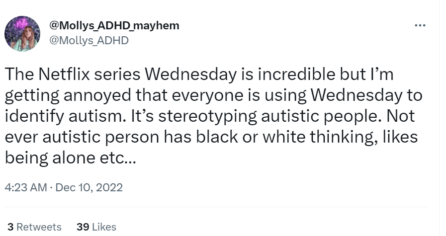 Opinión de fans: ¿Merlina Addams tiene autismo?