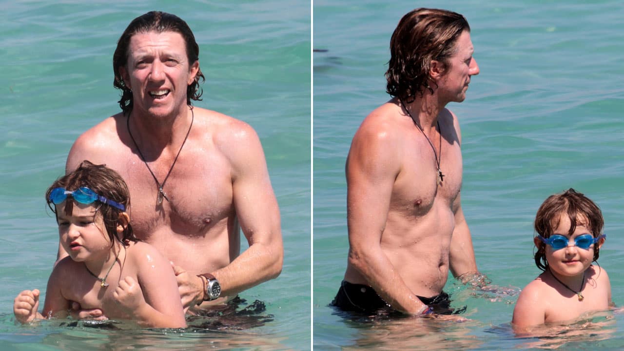 Mira qué lindas fotos de un momento especial entre padre e hijo.