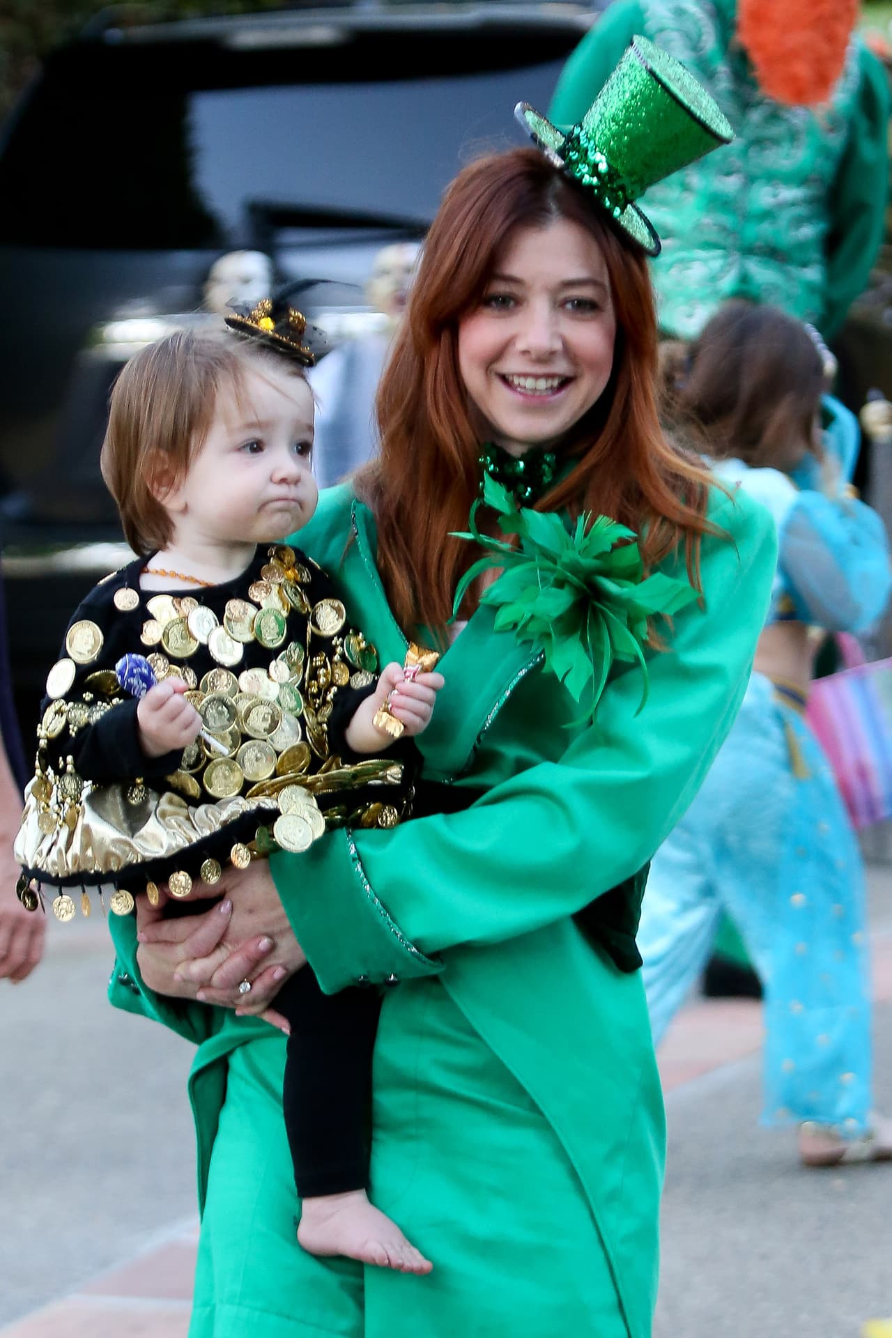 La actriz adora disfrazarse para Halloween cada año junto con su familia.