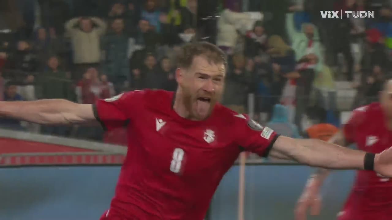 ¡Cerca de la gloria! Georgia abre el cerrojo con gol de Zivzivadze 1-0