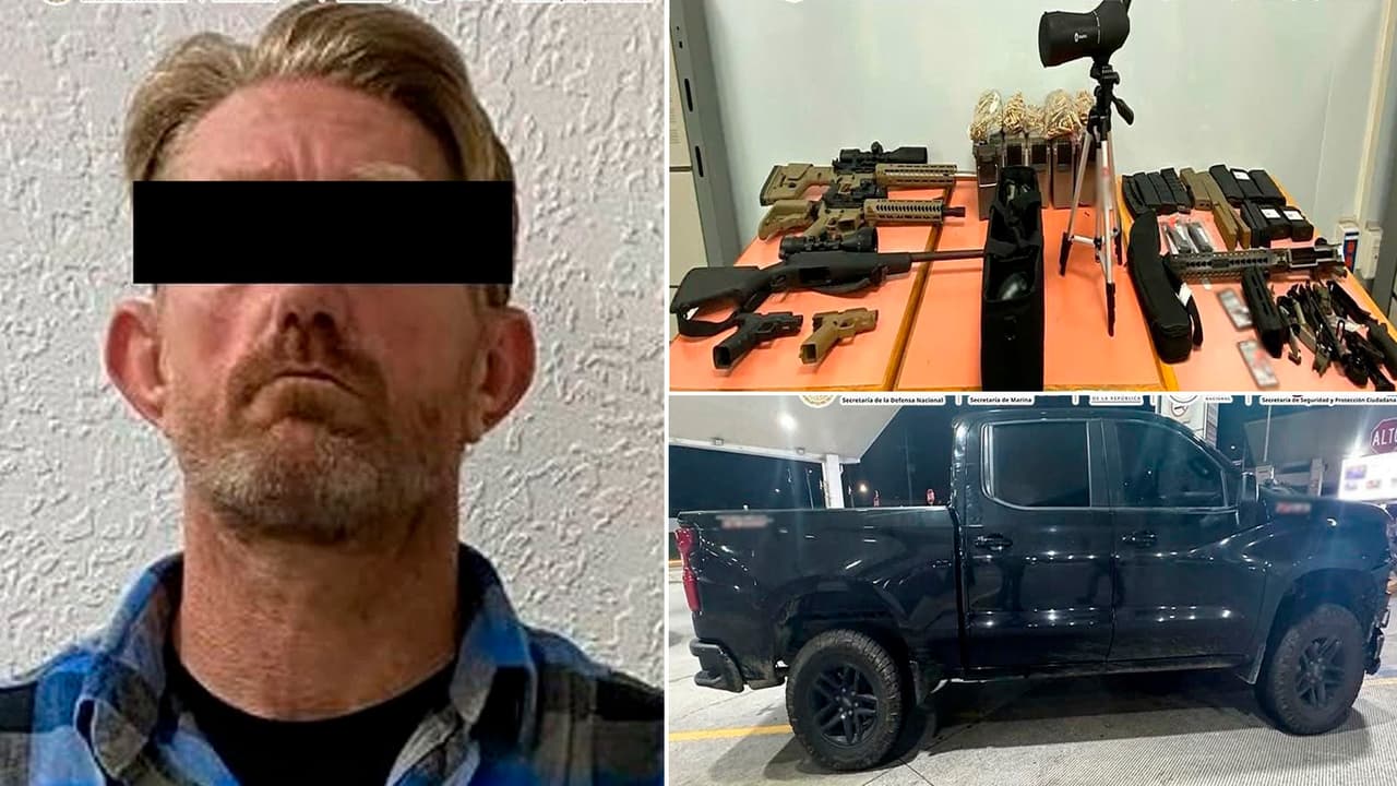 Autoridades mexicanas capturan a estadounidense con armamento táctico en cruce fronterizo de Tijuana