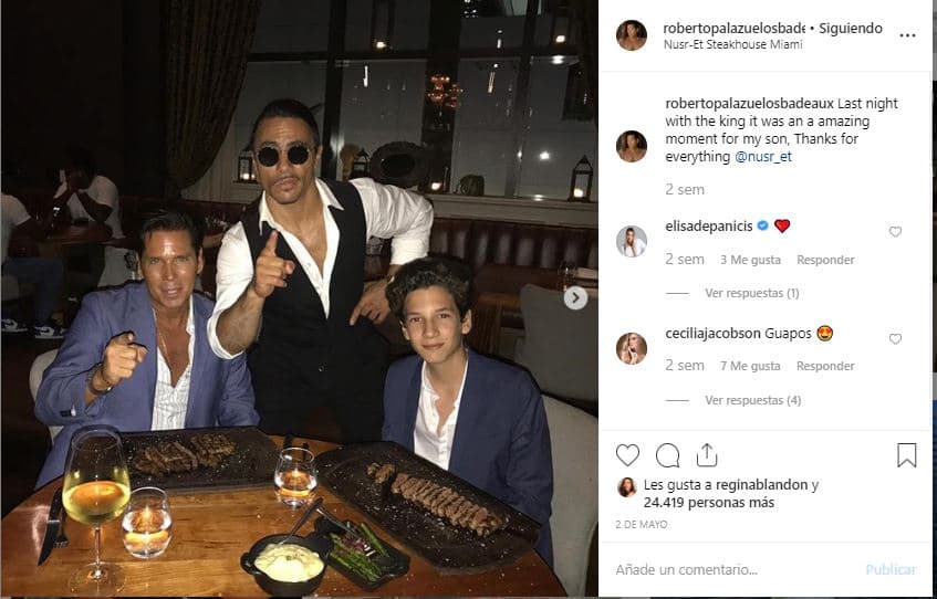 En la entrevista también comentó que 
<b>su hijo adora vivir en Miami</b> y que hace unos días fueron a comer al restaurante del famoso chef 
<b>Nusret Gökçe</b>, mejor conocido como 'Salt Bae'.