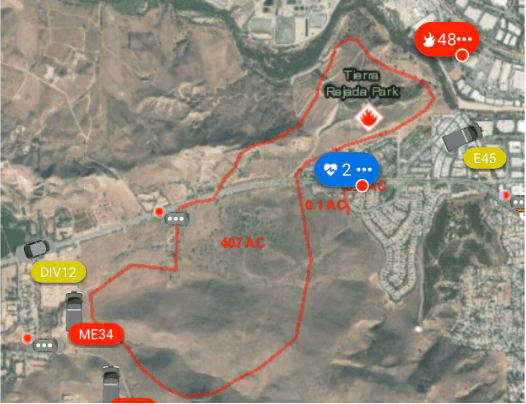 Aumentan las zonas con evacuaciones obligatorias debido al incendio "Easy'