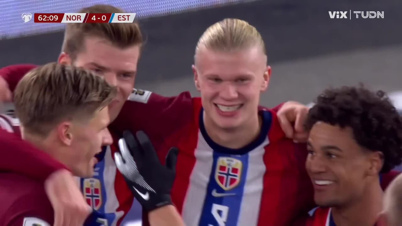 ¡Doblete del 'Androide'! Noruega está goleando 4-0