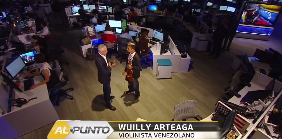 Wuilly Arteaga makes appearance on Al Punto with Jorge Ramos