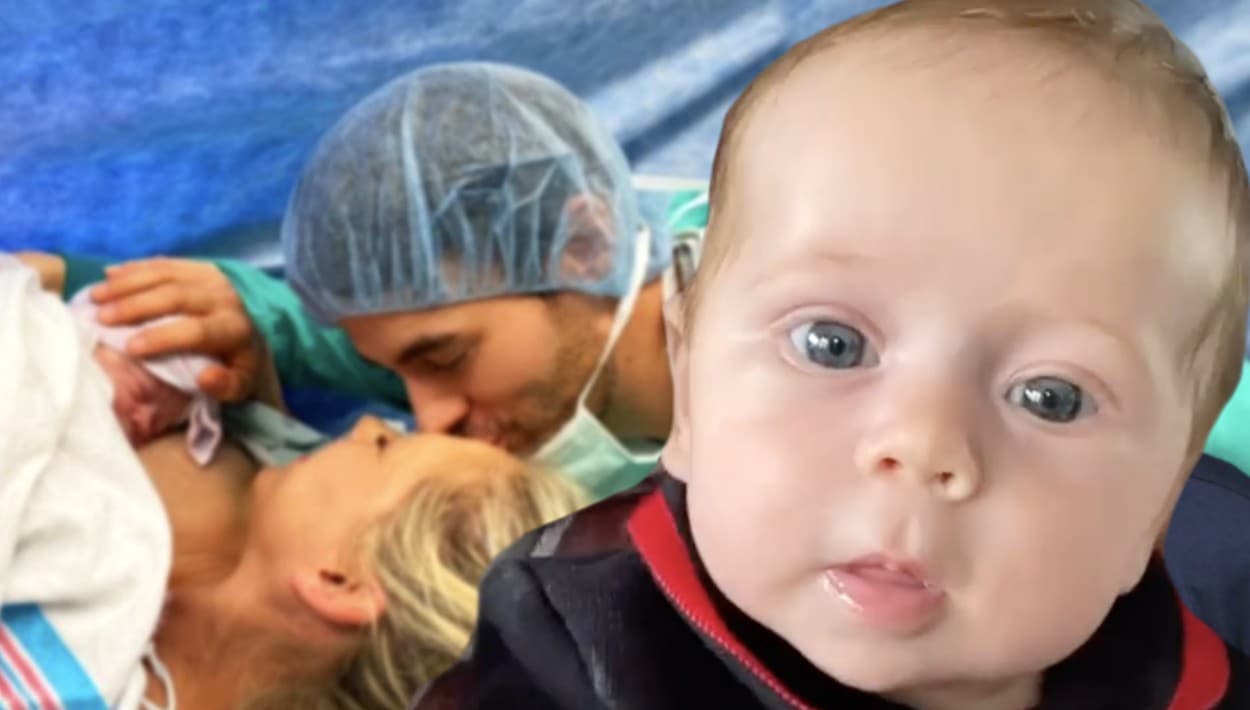 A sus 2 meses de vida, Mary la está pasando fenomenal en brazos de Enrique Iglesias 