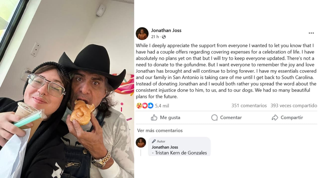 Tristan Kern de Gonzales pidió ayuda tras el asesinato de su esposo, el actor Jonathan Joss.