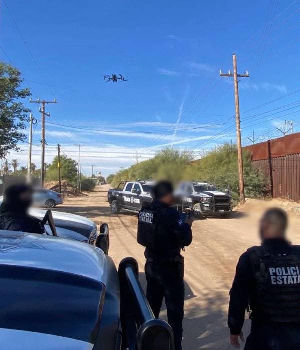Un dron fue clave para localizar el 'narcotúnel' en la frontera entre Sonora y Arizona en San Luis Río Colorado.