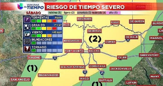 La posibilidad de un tornado es mínima. Después de que pasen las tormentas, saldrá el sol y vamos a poder disfrutar del resto de nuestro sábado.