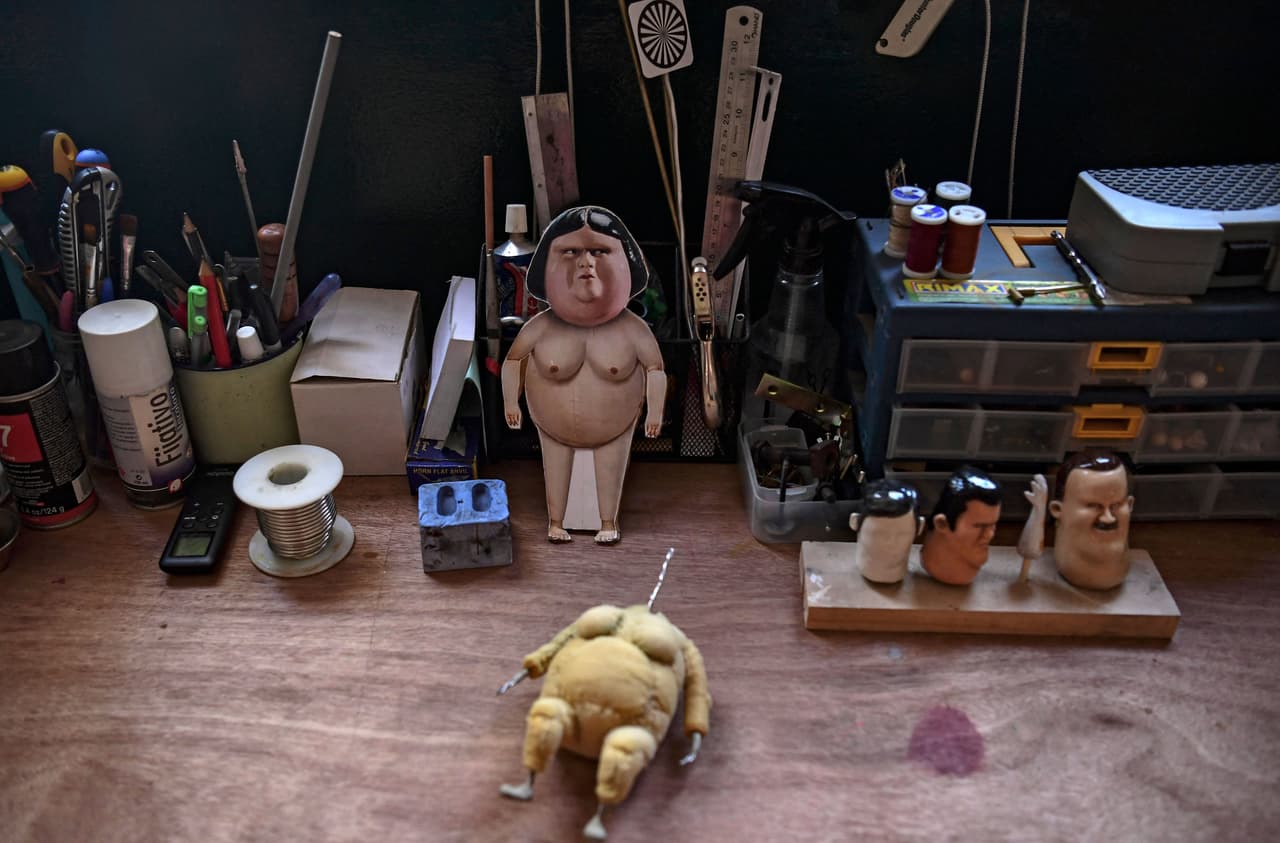 Detalles de los muñecos usados en el cortometraje.