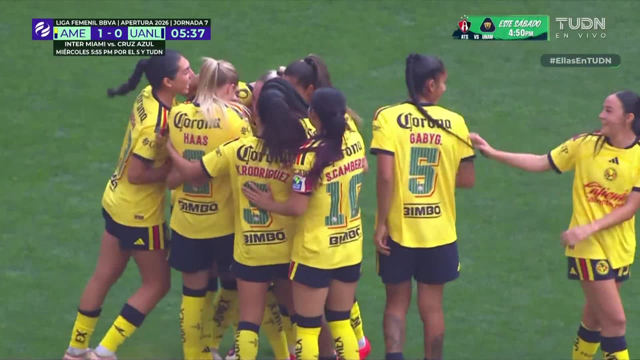 ¡Golazo de las Águilas! Jana Gutiérrez define magistralmente para el 1-0 de las Águilas