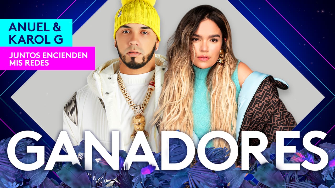 Anuel y Karol G se llevaron a casa el Premio Juventud porque 'Juntos Encienden Mis Redes'. Este es el segundo galardón de la cantante.