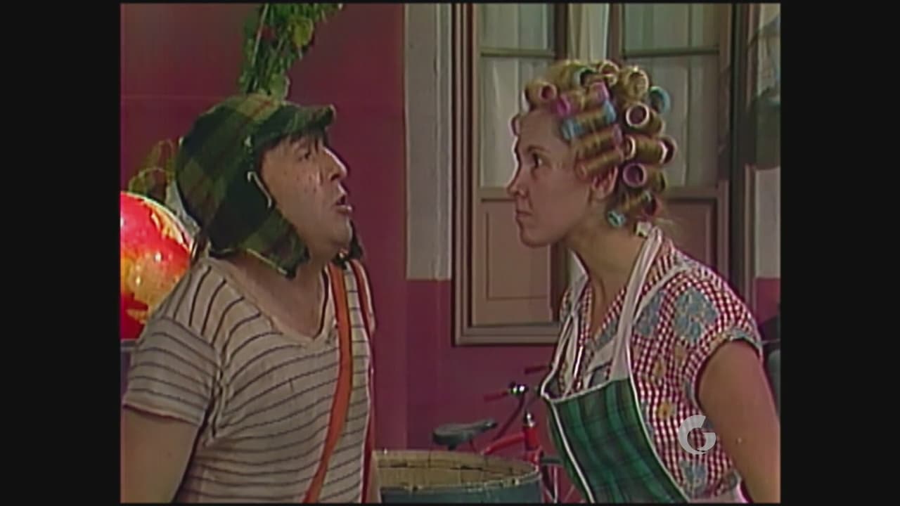 El profesor Jirafales es el único que logra aplacar su ira.