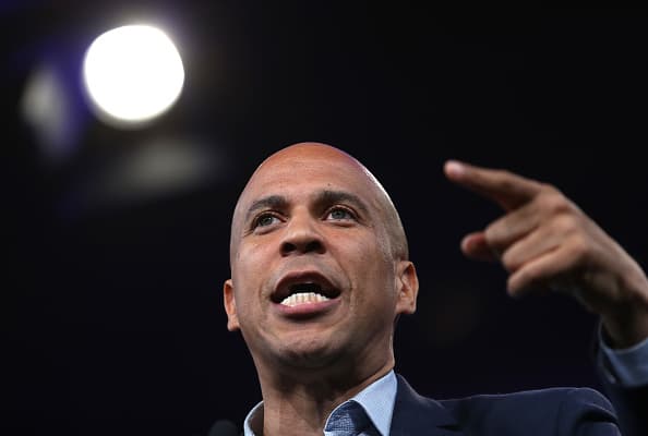 Candidato demócrata Cory Booker