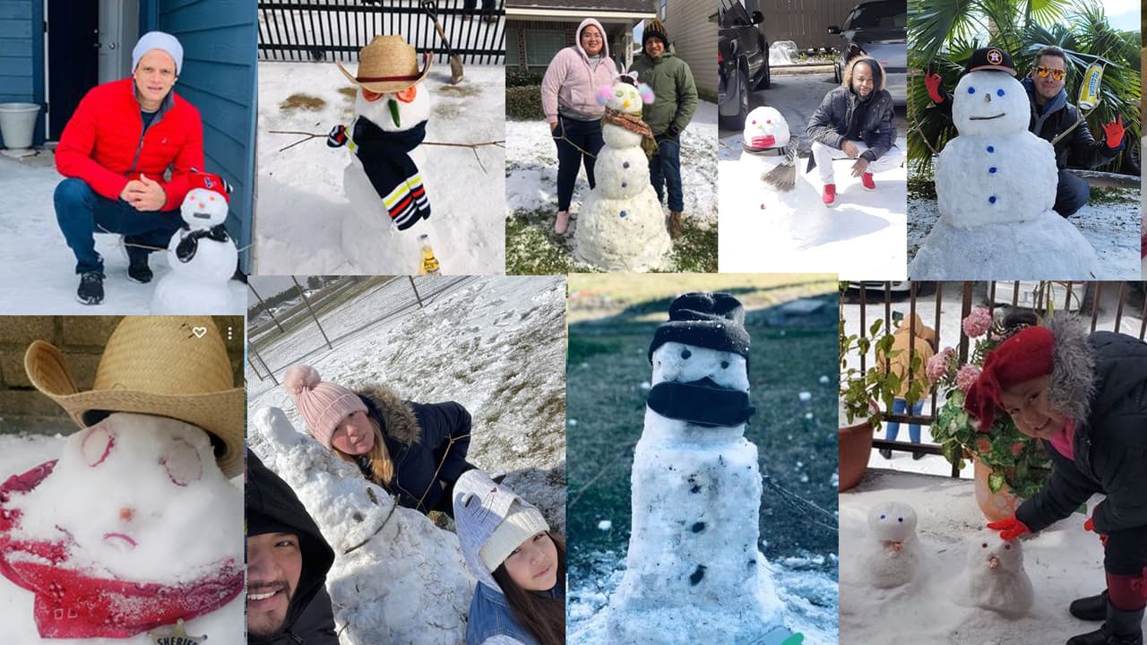 Los 
<a href="https://www.univision.com/local/houston-kxln/fotos-de-munecos-de-nieve-fotos">residentes de Houston</a> compartieron imágenes del paso de la tormenta invernal.
<br>