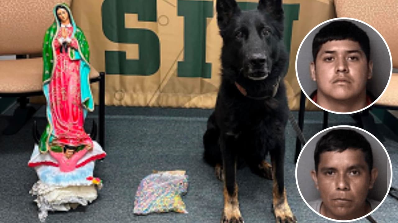 Hallan 10,000 pastillas de fentanilo ocultas en una escultura de la Virgen de Guadalupe