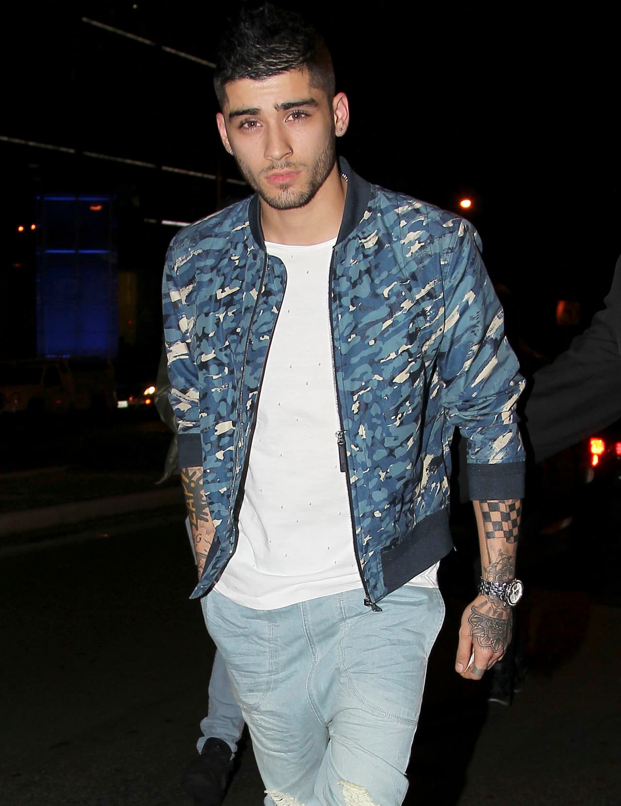 Zayn Malik fue otro de los grandes invitados a la fiesta.