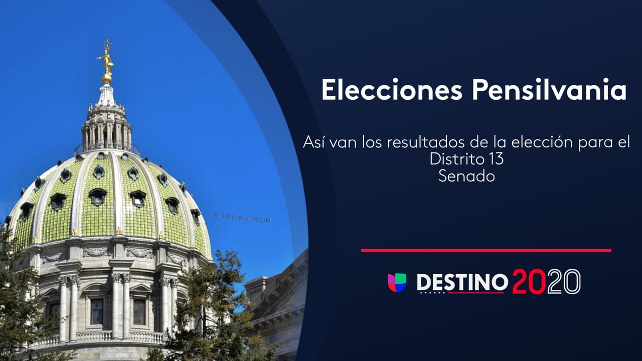 Así van los resultados de la elección para el Distrito 13 del Senado en Pensilvania 
