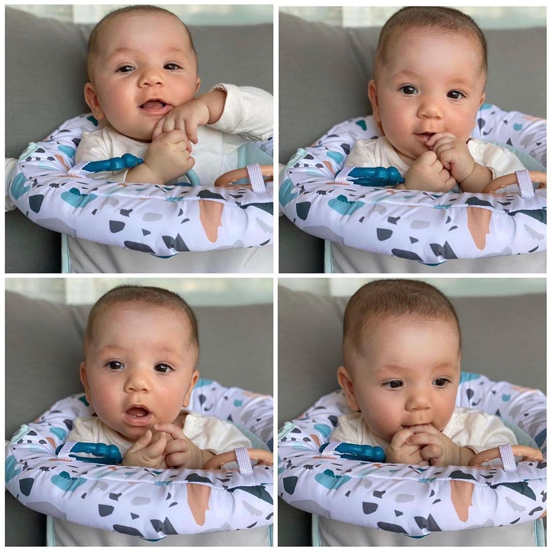 Recientemente, la periodista venezolana público estas fotos de su bebé con la leyenda "el diario de Diego". Seguramente, irá compartiendo con sus fans más momentos divertidos de su niño de 6 meses.