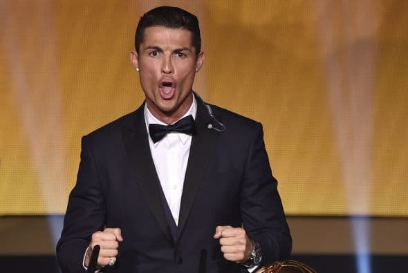Compañeros de CR7 se burlan de su grito en la gala del Balón de Oro