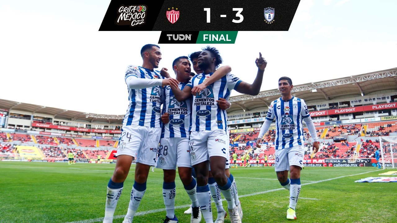 Pachuca ganó de forma cómoda, con un hombre menos desde el 22', al Necaxa en el Victoria.
