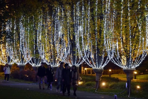 Pero las luminarias son tan populares que después navidad se quitan y se preparan otras especiales para el tan esperado 2015.