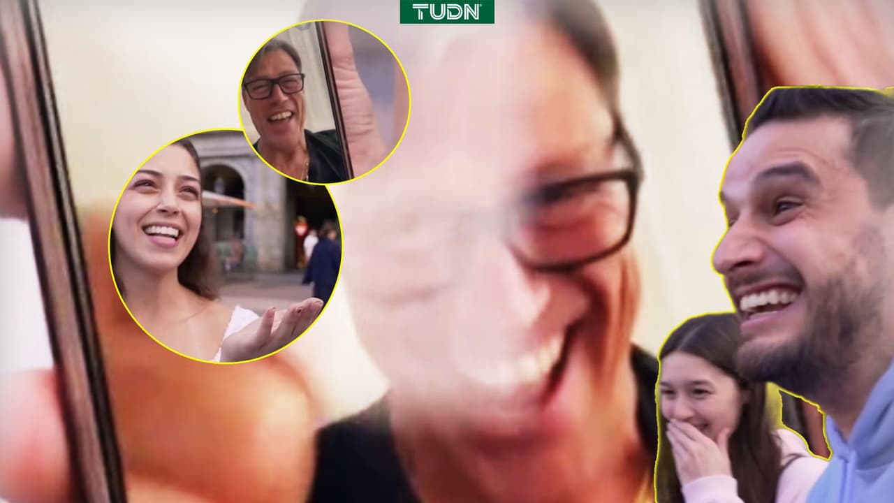 Matías Almeyda sorprende en videollamada con sus hijas a Adrián Marcelo