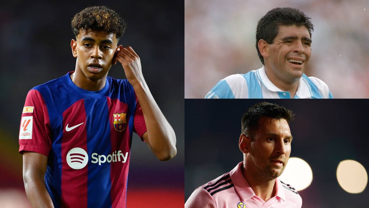 En España comparan a Yamal con Maradona y Messi