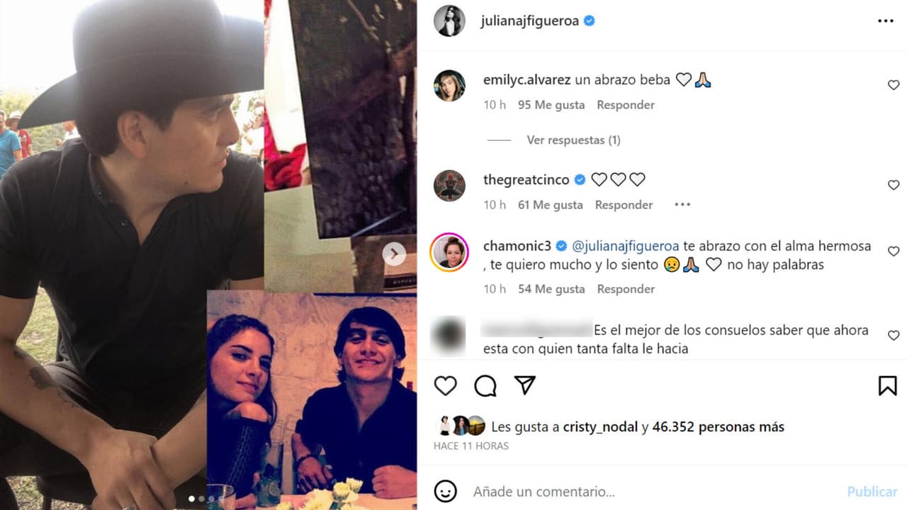 Este fue el mensaje que publicó Juliana Figueroa en memoria de su hermano Julián.