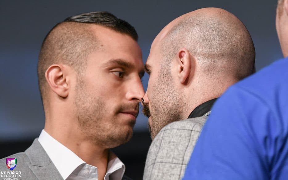 La intensidad de los combates previos al estelar de la pelea entre Saúl 'Canelo' Álvarez y Gennady Golovkin estuvo a la orden del día en la presentación de rueda de prensa.