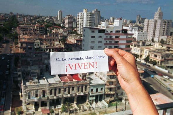 Tres ciudadanos americanos, Armando Alejandre, Mario de la Peña y Carlos Costa y un residente permanente de Estados Unidos, Pablo Morales, fueron asesinados en uno de los más horrendos crímenes del régimen castrista. El placer enfermizo derivado en el momento del asesinato es evidente en las palabras de los ejecutores durante el crimen.