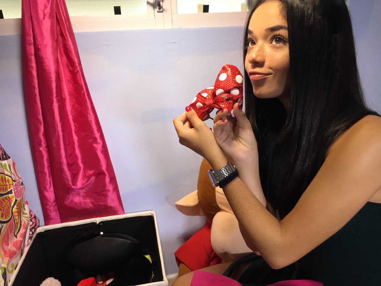 Además le encantan los accesorios.