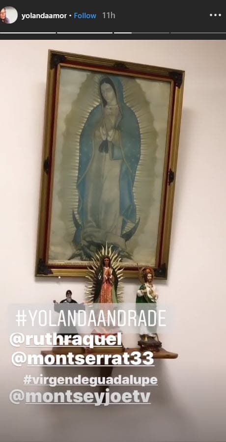 <b><a href="https://www.univision.com/shows/el-gordo-y-la-flaca/yolanda-andrade-asegura-que-cristian-castro-sabe-lo-que-paso-sobre-la-supuesta-agresion-a-su-madre-veronica-video">Yolanda</a></b> también es devota y publicó un video en sus historias de Instagram donde le canta el tema de 'La Guadalupana' y le desea feliz cumpleaños, en el clip también aparece su amiga y expareja Montserrat Oliver.