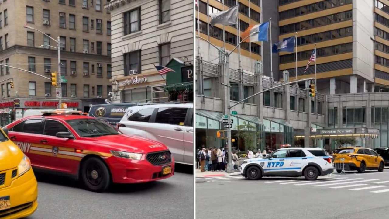 El incidente movilizó a policías y ambulancias a una zona concurrida de Manhattan.