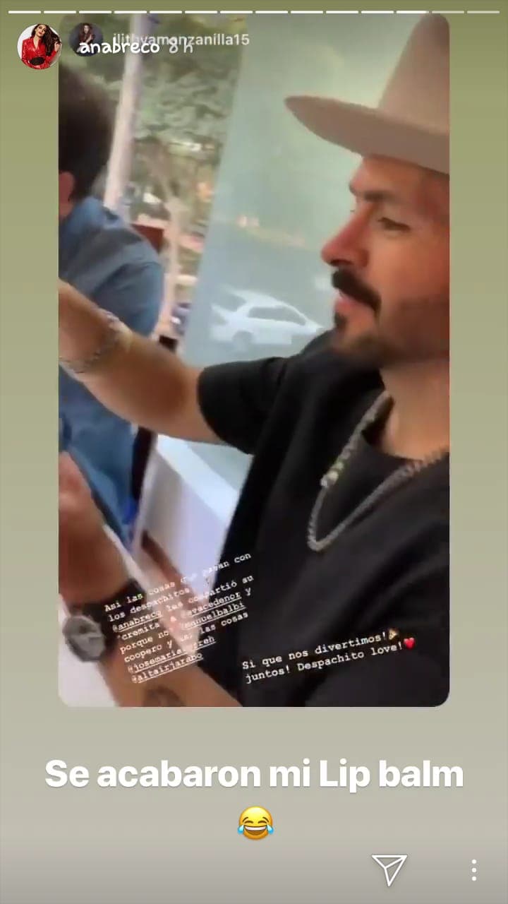 "Así las cosas que pasan con los despachitos.", destacó la actriz Ilithya Manzanilla, autora del clip compartido por Ana Brenda Contreras.