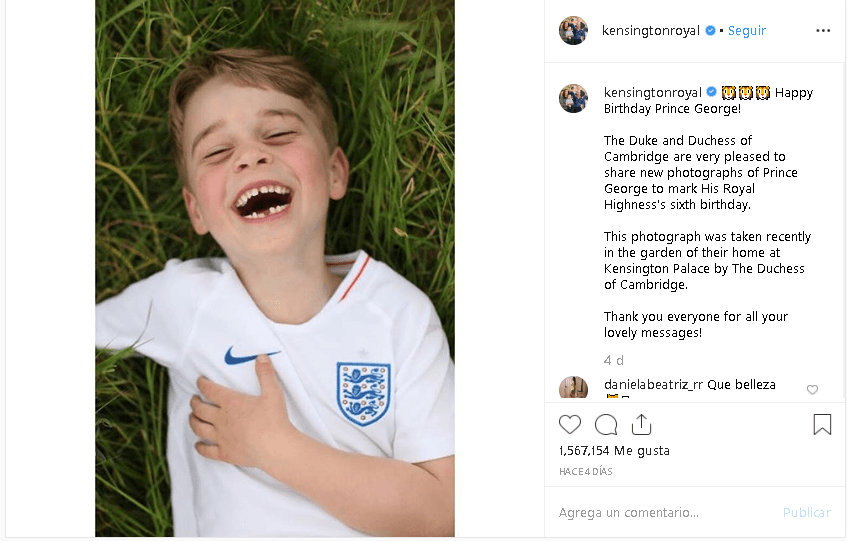 El heredero a la corona no dudó en poner las esperanzas en su hijo mayor. 
<br>