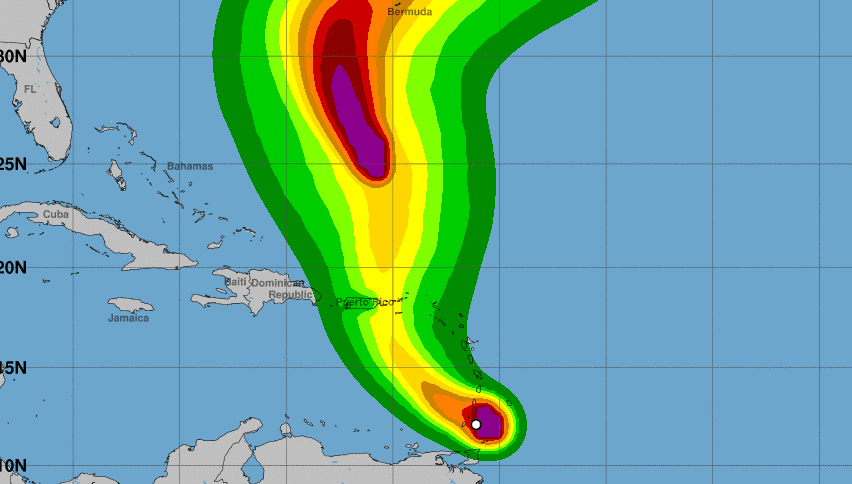 Continúa su ruta la tormenta Karen con vientos de 40 mph
