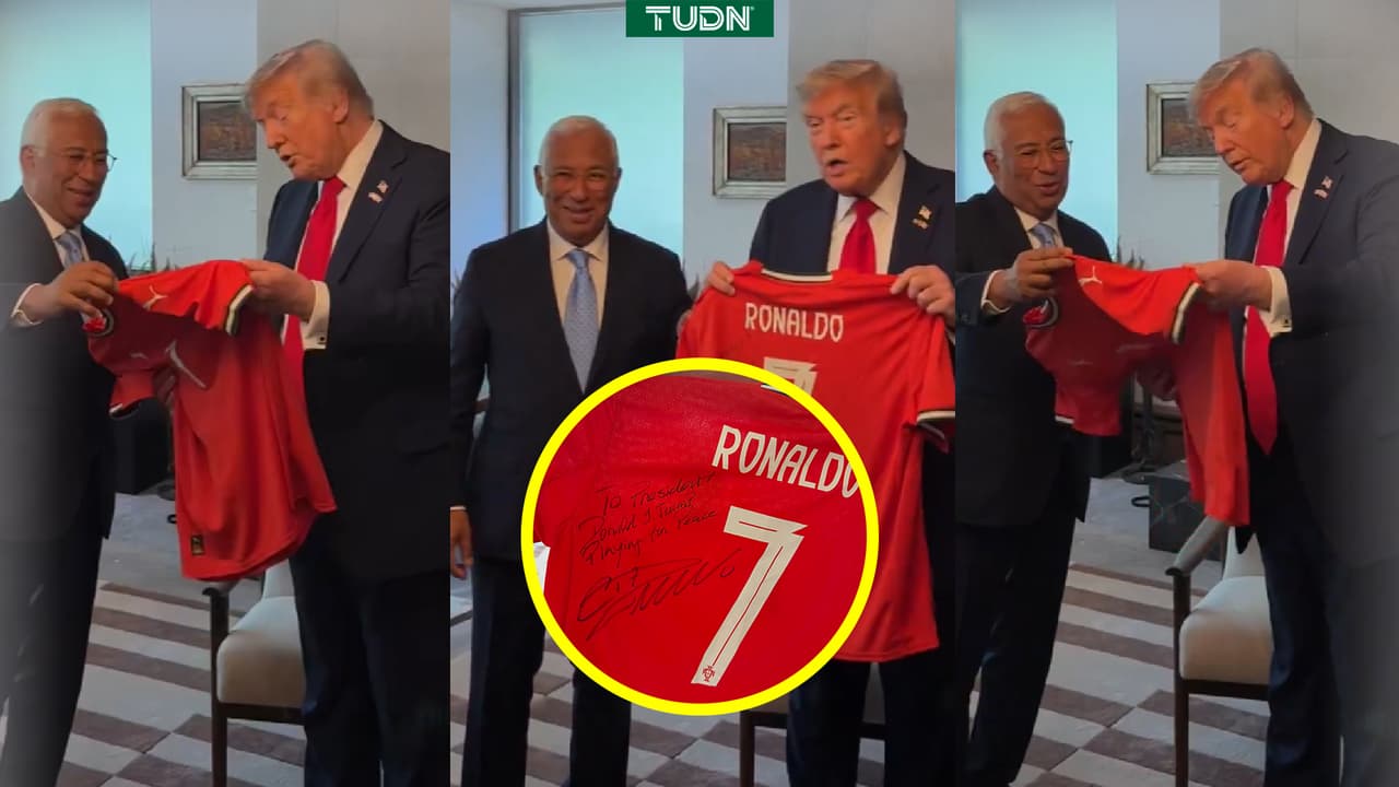 Trump recibe jersey de Cristiano Ronaldo y con este sorpresivo mensaje