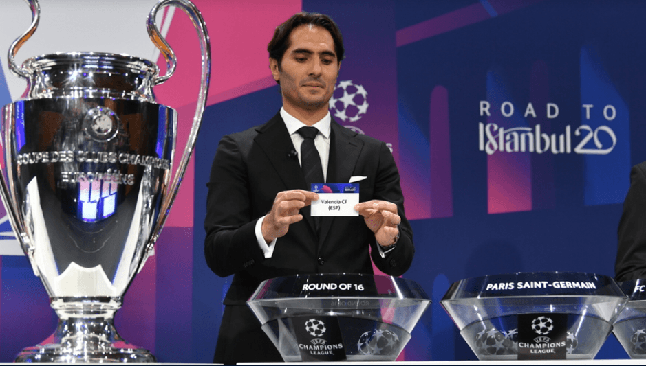 Dortmund - Paris, Real Madrid - City, Atalanta - Valencia, Atlético - Liverpool, Chelsea - Bayern, Lyon - Juve, Tottenham - Leipzig y Nápoles - Barcelona.