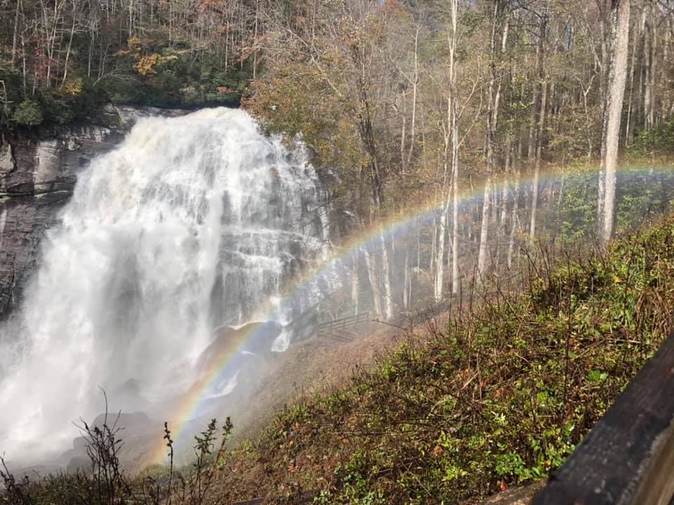Conoce más sobre Rainbow Falls,
<b><a href="https://www.ncparks.gov/state-parks/gorges-state-park">aquí</a></b>.