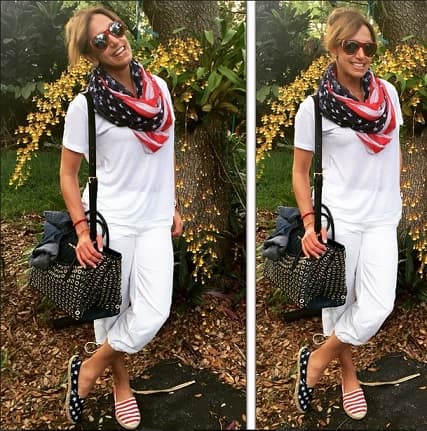 Lili Stefan rindió tributo con un look totalmente inspirado en el Memorial Day.