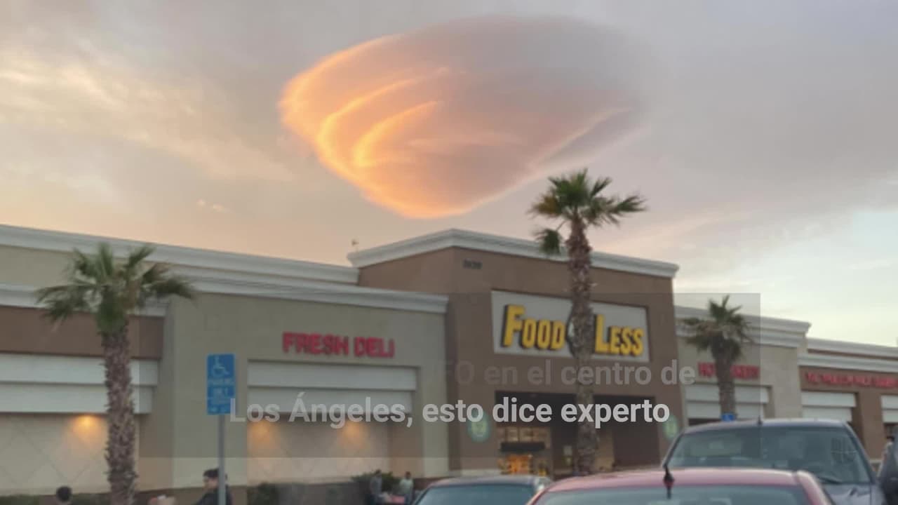 Esta es la imagen que tomó Joana Pérez de una nube de extraña formación que vio en el cielo. "La imagen se ve como un UFO", escribió Pérez en su mensaje.