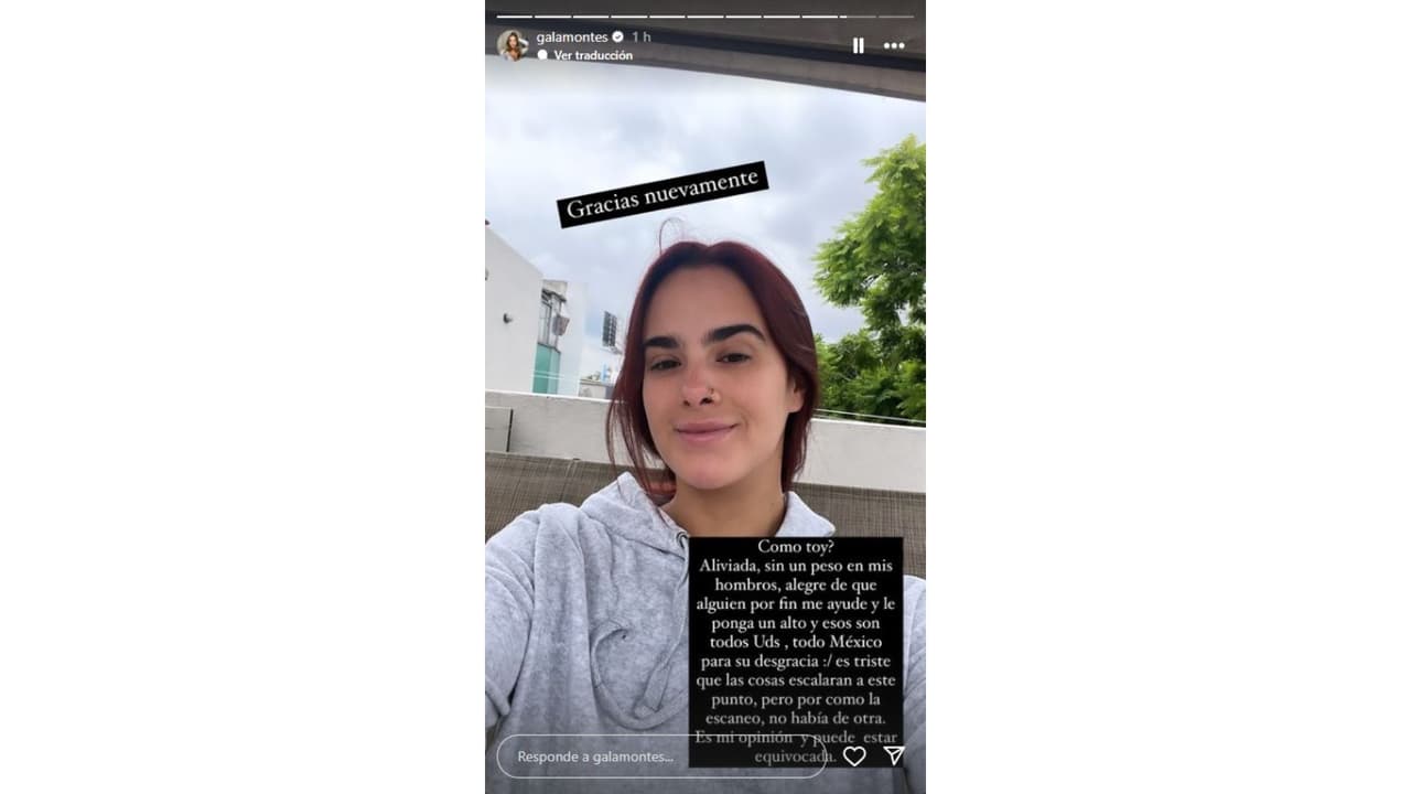 Gala Montes reapareció así tras las acusaciones hechas por su mamá en su contra.