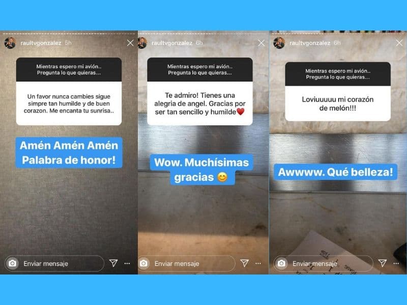 Más que preguntas recibió múltiples muestras de admiración, donde le hacieron notar que la humildad es una de las cualidades que les encanta.